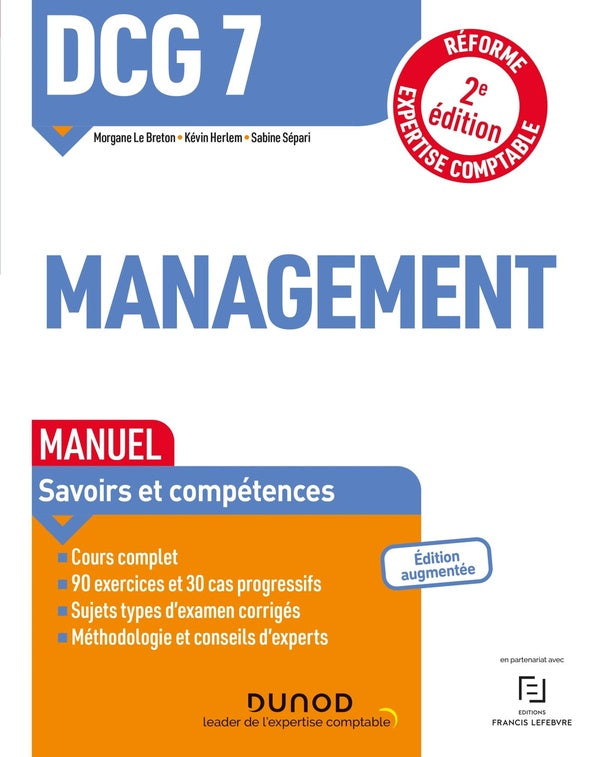DCG 7 : management ; manuel (2e édition)