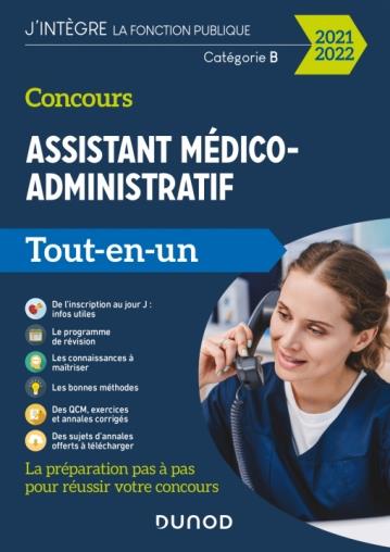 Concours assistant médico-administratif ; catégorie B ; tout-en-un (édition 2021/2022)