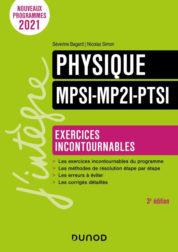 Physique MPSI-MP2I-PTSI : exercices incontournables (3e édition)