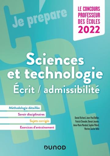 Je prépare : concours professeur des écoles : sciences et technologie ; écrit/admissibilité (édition 2022)