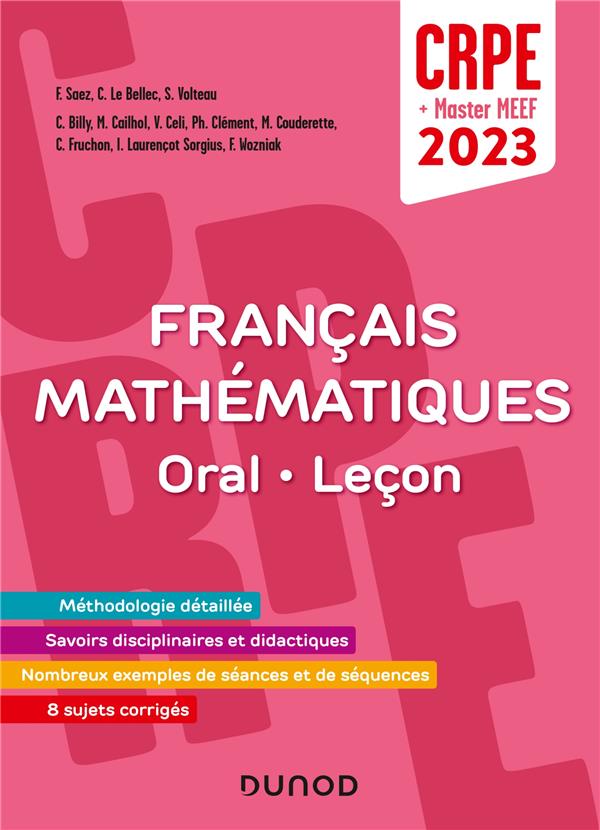 Je prépare : concours professeur des écoles : français et maths ; oral