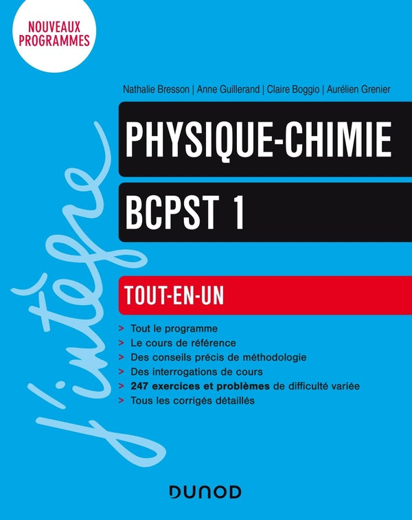 Physique-chimie ; BCPST 1re année ; tout-en-un