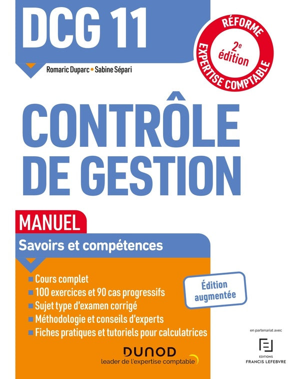 DCG 11 : contrôle de gestion ; manuel (2e édition)