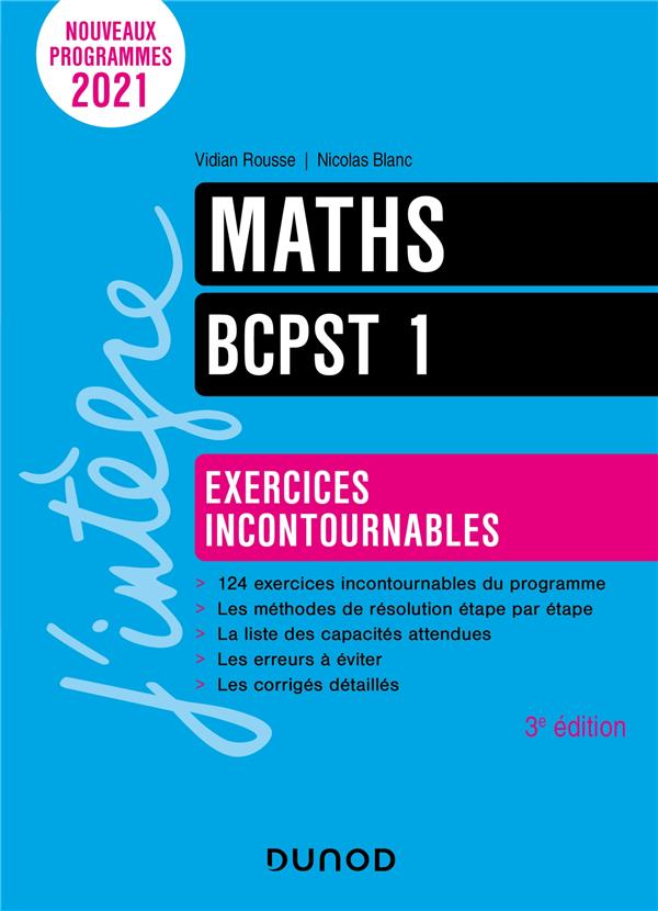 Maths BCPST 1 : exercices incontournables