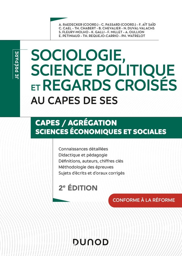 Je prépare : sociologie, science politique et regards croisés au CAPES de SES (2e édition)