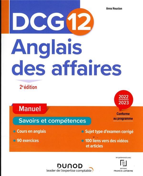 DCG 12 : anglais des affaires ; manuel (2e édition)