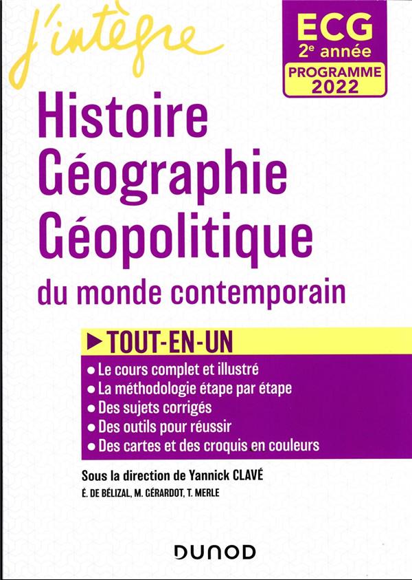 Histoire, géographie, géopolitique ; ECG, 2e année ; tout-en-un