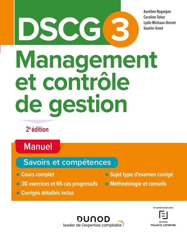 DSCG 3 : management et contrôle de gestion ; manuel (2e édition)