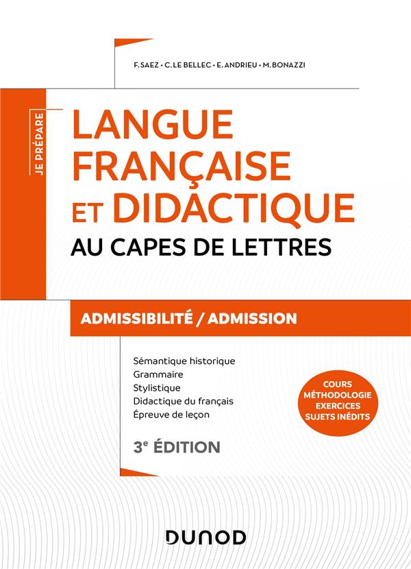 Je prépare : toutes les épreuves de langue française : admissibilité et admission ; CAPES/CAFEP lettres (3e édition)