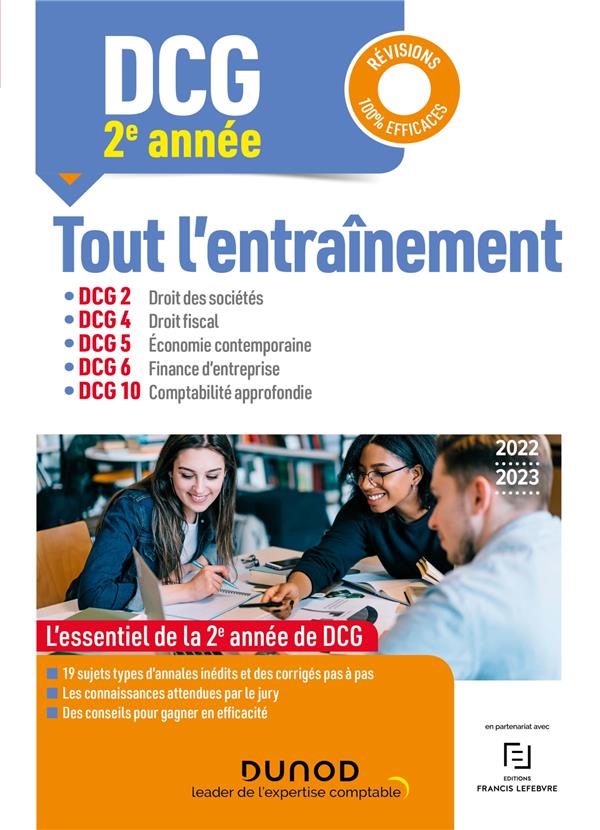 DCG 2-4-5-6-10 ; DCG 2e année ; tout l'entraînement (édition 2022/2023)