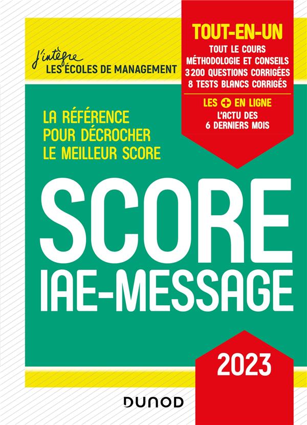 Score IAE-Message : tout-en-un (édition 2023)