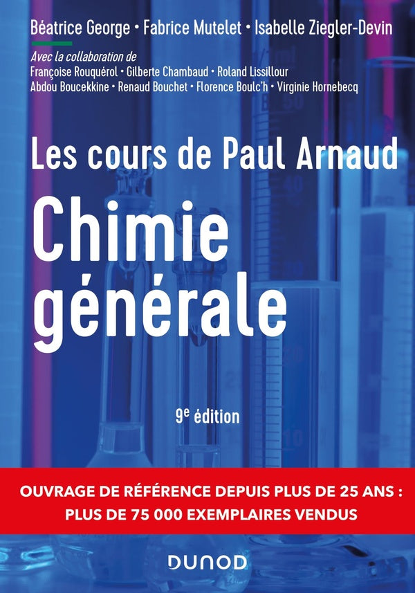 Les cours de Paul Arnaud : chimie générale (9e édition)