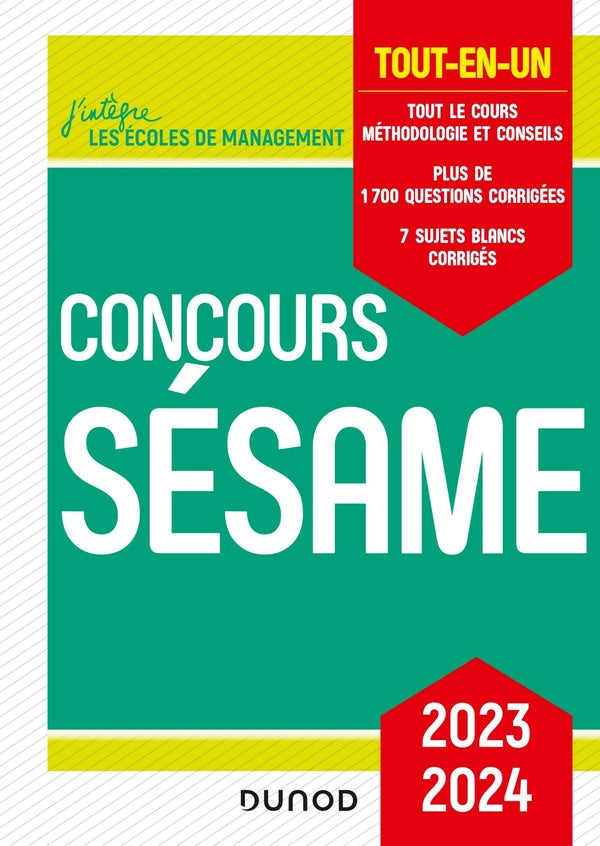Concours Sésame ; tout-en-un (édition 2023/2024)