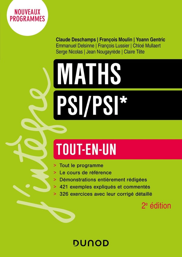 Mathématiques ; PSI/PSI* ; tout-en-un