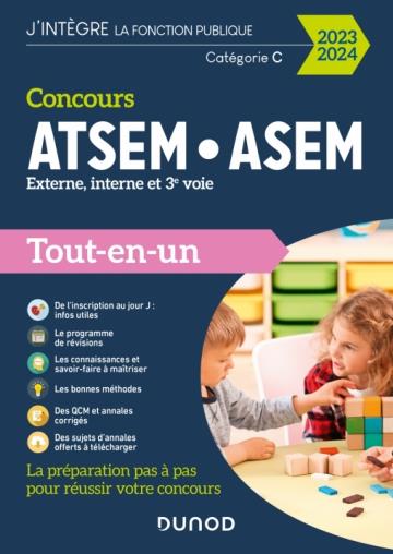 Concours ATSEM/ASEM ; externe, interne et 3e voie ; tout-en-un (édition 2023/2024)