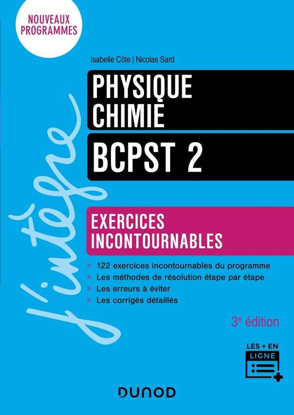 Physique-chimie ; BCPST 2 ; exercices incontournables (3e édition)