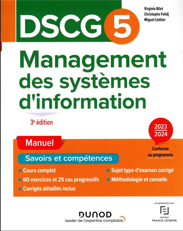 DSCG 5 : management des systèmes d'information ; manuel (édition 2023/2024)