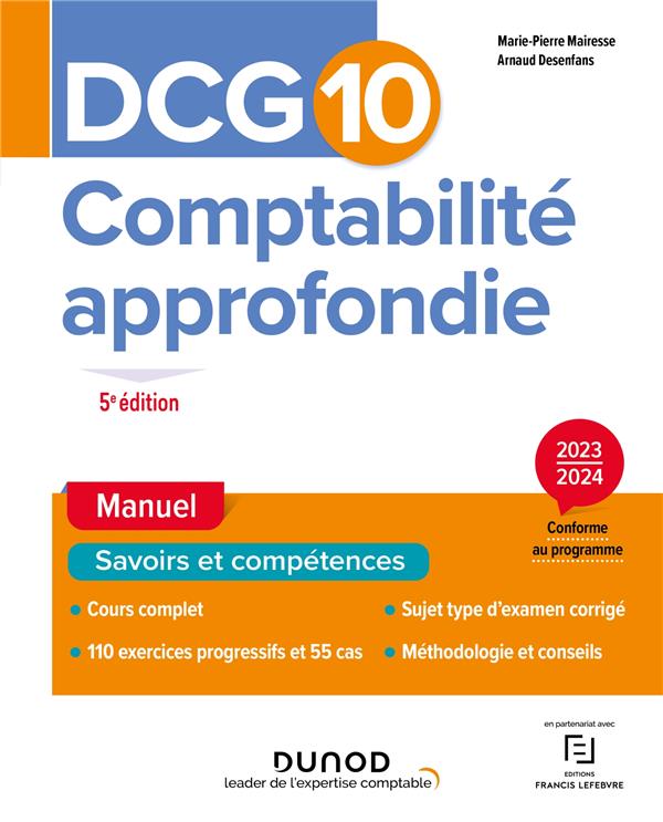 DCG 10 : comptabilité approfondie ; manuel (édition 2023/2024)