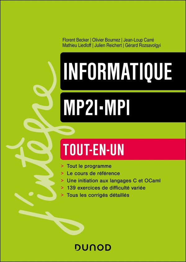 Informatique ; MP2I-MPI ; tout-en-un