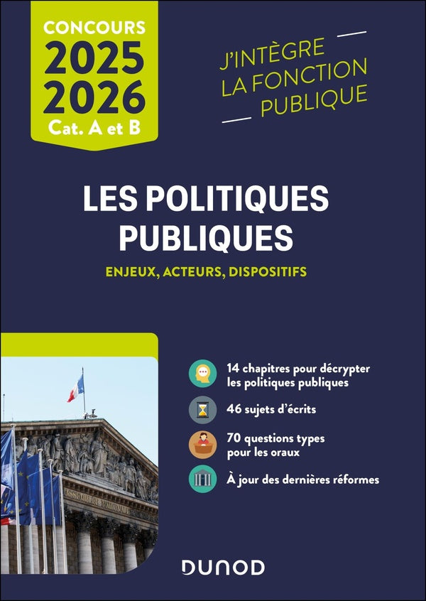 Les politiques publiques : Enjeux, acteurs, dispositifs ; Catégories A et B (édition 2025/2026)