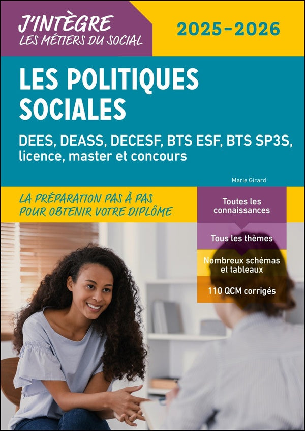 Les politiques sociales : DEES, DEASS, DECESF, BTS ESF, BTS SP3S, licence, master et concours (édition 2025/2026)