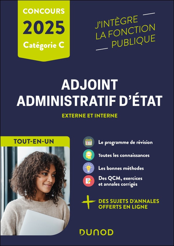 Concours Adjoint administratif d'Etat ; Externe et interne ; Catégorie C ; Tout-en-un (édition 2025)