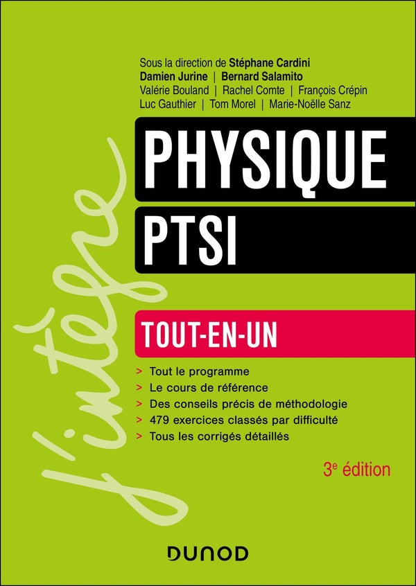 Physique ; PTSI ; Tout-en-un (3e édition)