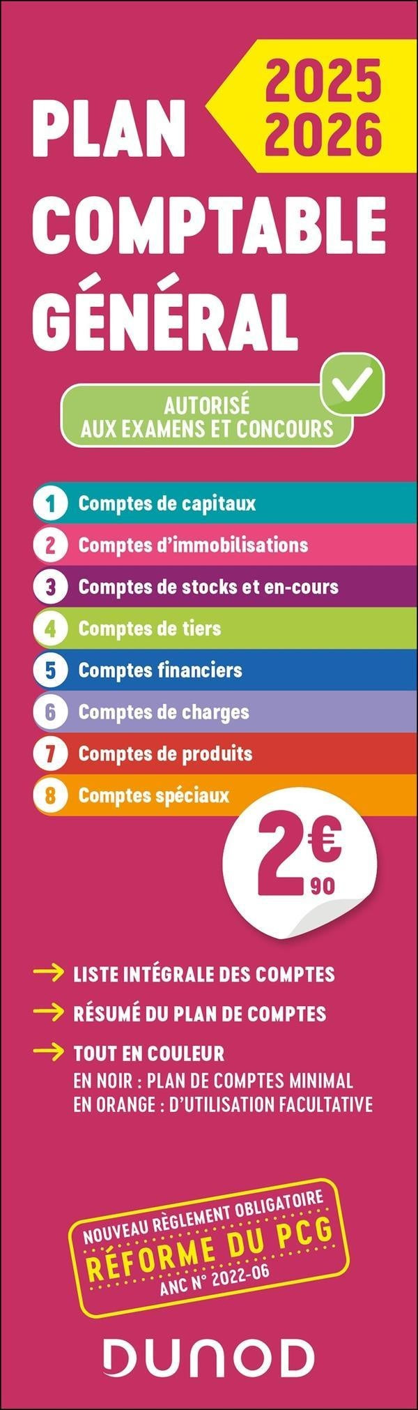 Plan comptable général : Pack édition augmentée : PCG + docs de synthèse (édition 2025/2026)