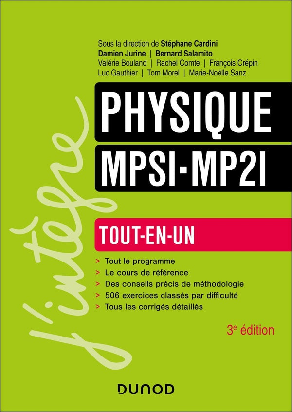 Physique ; MPSI-MP2I ; Tout-en-un (3e édition)