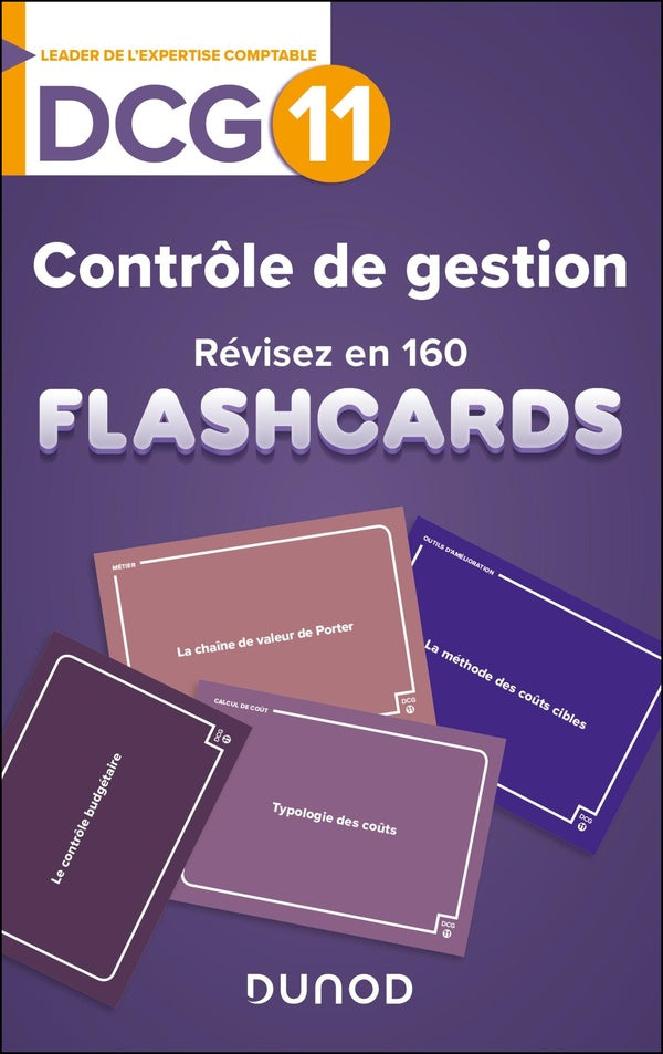 DCG 11 : Contrôle de gestion ; Révisez en 160 flashcards