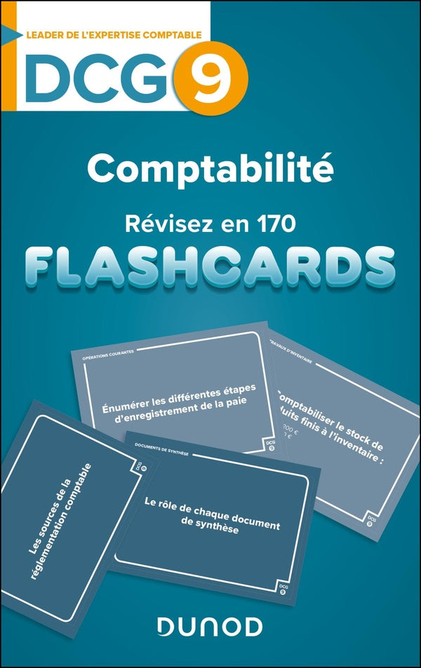 DCG 9 : Comptabilité ; Révisez en 170 flashcards