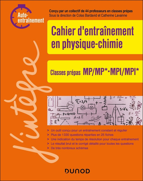 Cahier d'entraînement en physique-chimie ; MP-MPI
