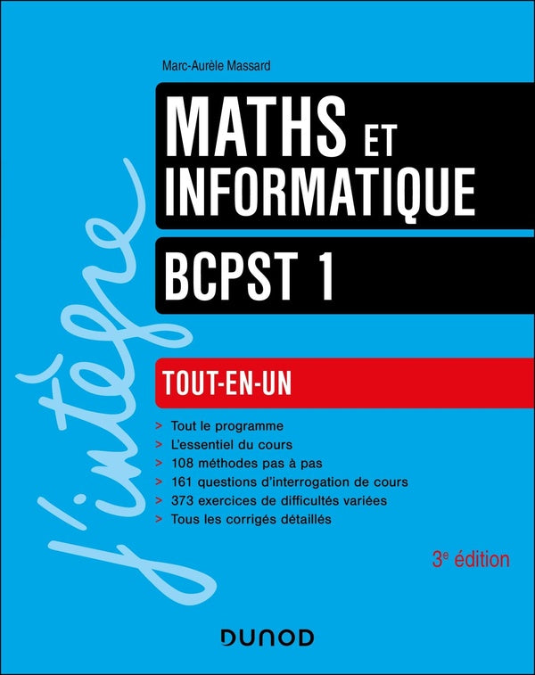 Maths et informatique ; BCPST 1re année ; Tout-en-un (3e édition)
