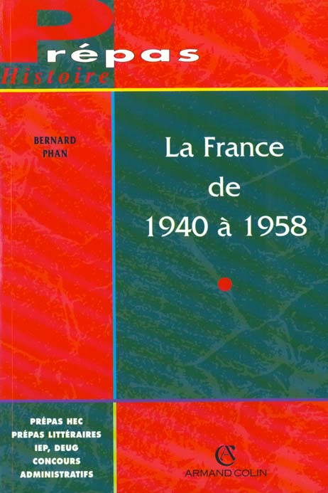 La france de 1940 a 1958