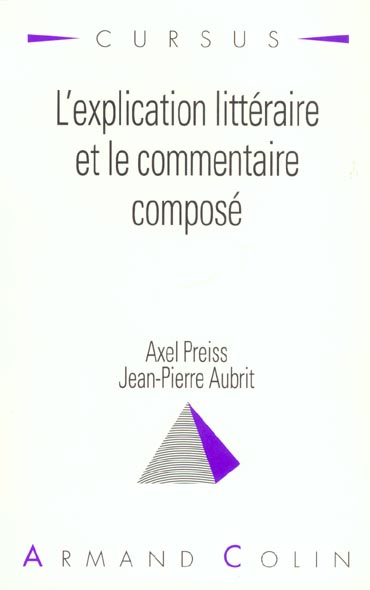 L'explication litteraire et le commentaire compose