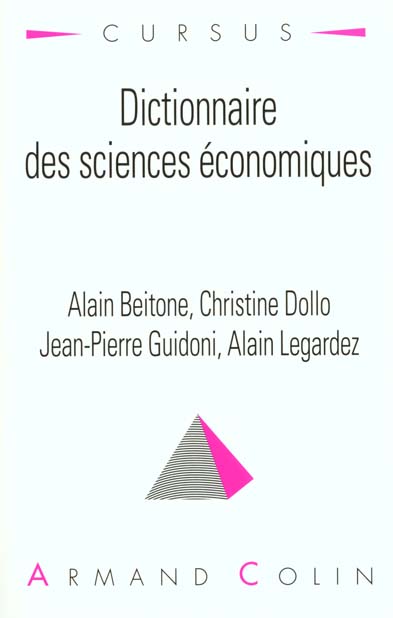Dictionnaire des sciences economiques
