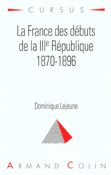 La france des debuts de la iii republique 1870-1896