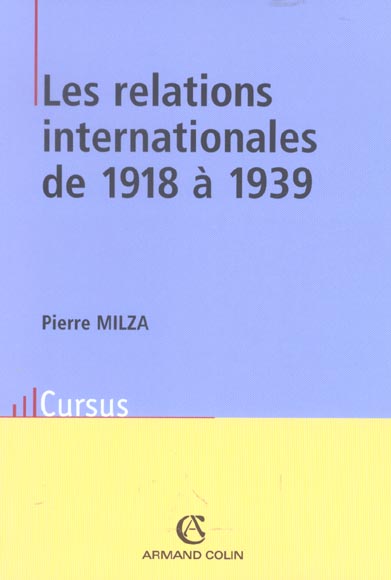 Les relations internationales de 1918 à 1939