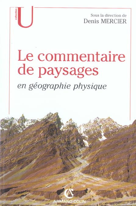 Le commentaire de paysages en geographie physique