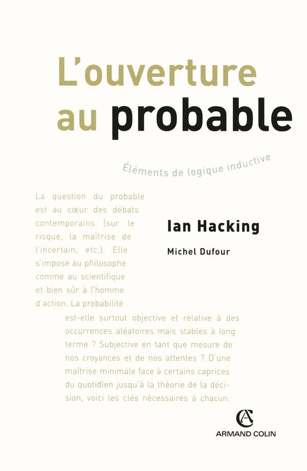 L'ouverture au probable ; éléments de logique inductive