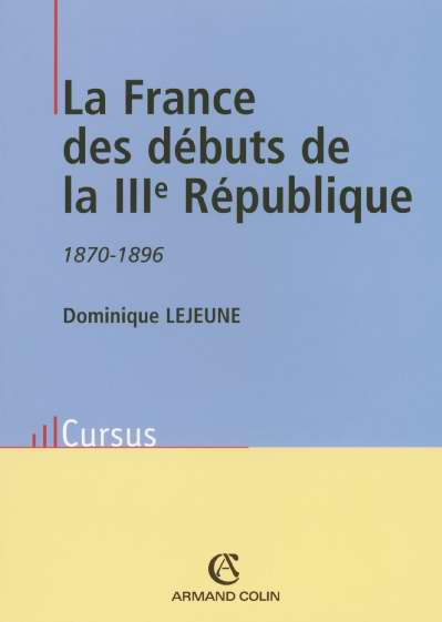 France des debuts de la iii eme republique 1870 1896