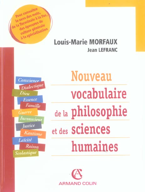 Nouveau vocabulaire de la philosophie et des sciences (2e édition)