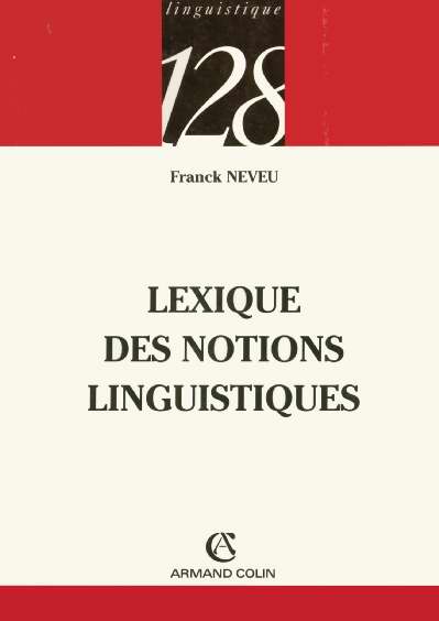 Lexique notions linguistiques