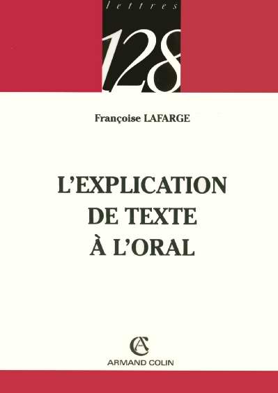 Explication de texte a l'oral