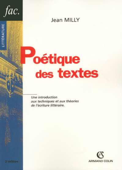 Poetique des textes (2e édition)