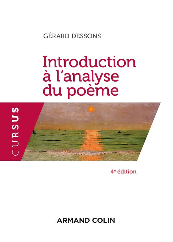 Introduction à l'analyse du poème (4e édition)