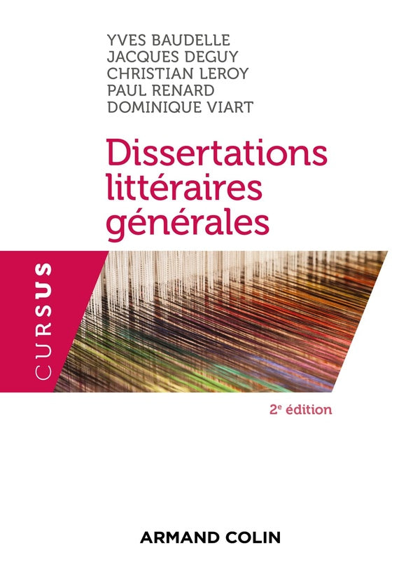 Dissertations littéraires générales ; littérature ouvrages généraux Tome 1
