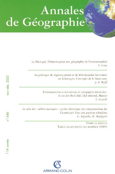 Revue Annales de géographie n.646