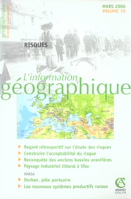 L'information géographique n.70 : risques