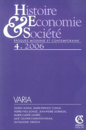 Histoire, économie & société n.4